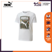 Picture of PUMA Classics Graphics Tee B-Puma White-forest night-Male-59780502