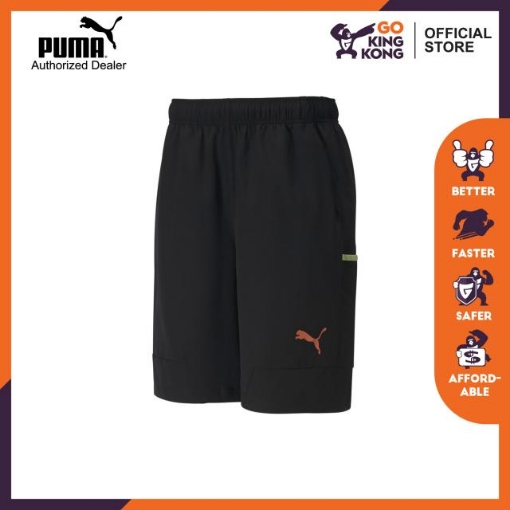 Picture of PUMA RTG Woven Shorts 10"-Puma Black-Fusion Coral-Male-58151051