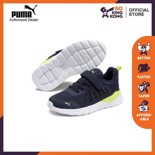 Picture of PUMA Anzarun Knit AC PS-Peacoat-Sunny Lime-Puma White-Unisex-37204002