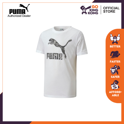 Picture of PUMA Classics Graphics Tee B-Puma White-ultra gray-Male-59780552