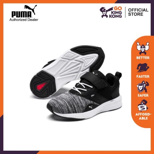 Picture of PUMA NRGY Comet V PS-Puma White-Puma Black-Unisex-19067604