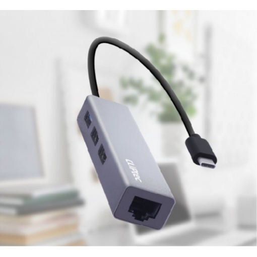 Picture of Cliptec USB3.1 Gen 1 + 2 Ports Hub with Ethernet Adaptor - C