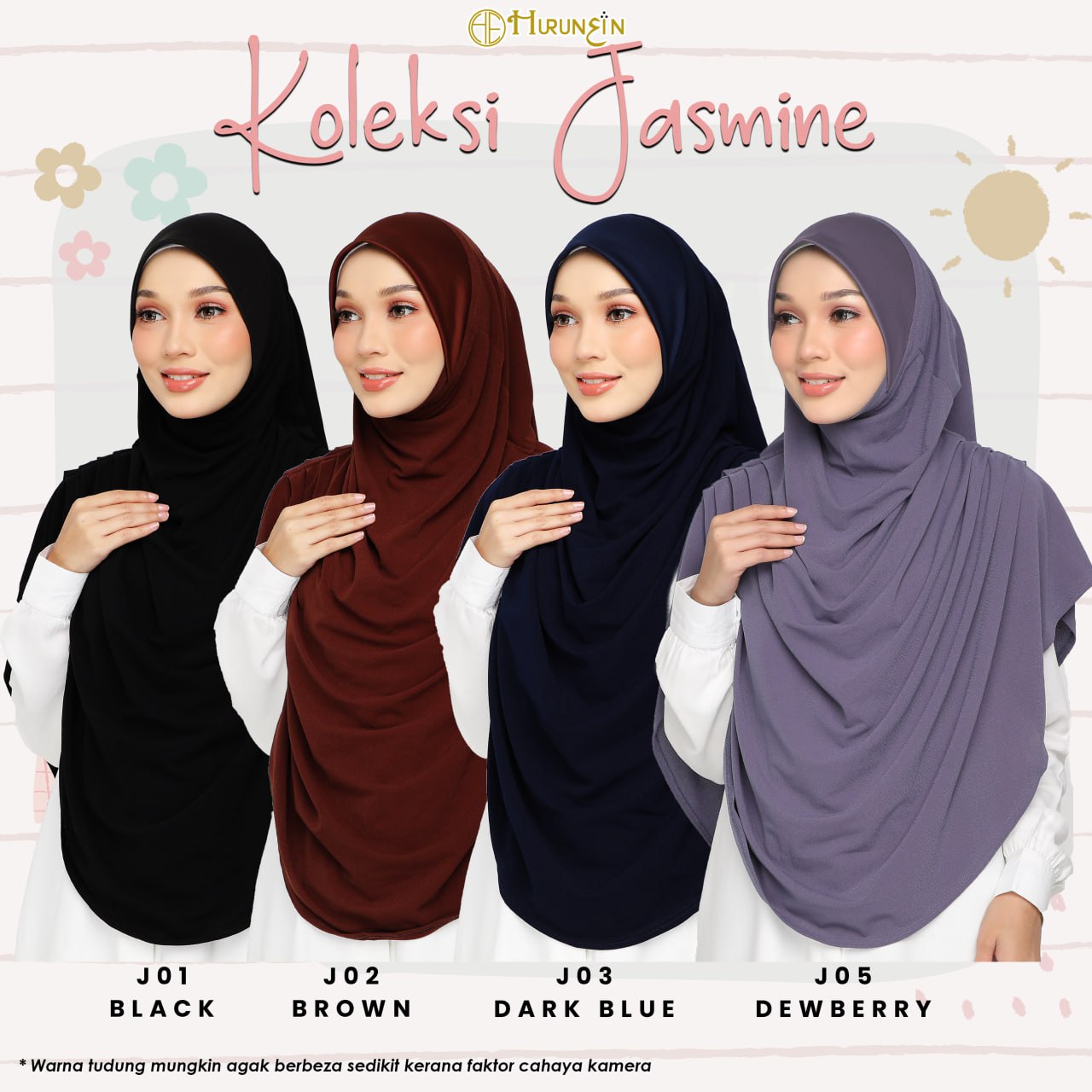 SUKE SHOP. TUDUNG HURUNEIN (Koleksi Jasmine)