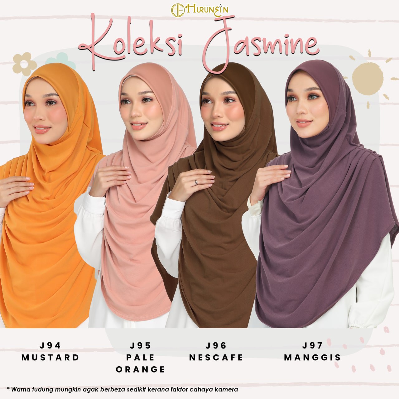 SUKE SHOP. TUDUNG HURUNEIN (Koleksi Jasmine)