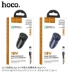 Picture of HOCO Z39 TYPE-C FARSIGHTED DUAL PORT QC3.0 CAR CHARGER