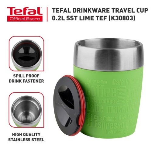 Picture of Tefal Drinkware Travel 0.2L (Raspb K30823/ Lime K30803)