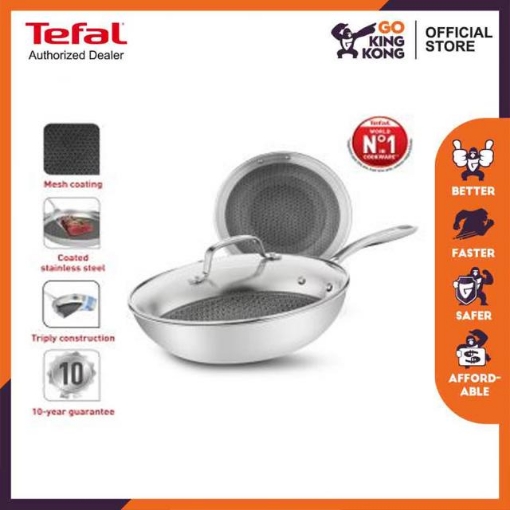 Picture of Tefal Eternal Wokpan 28cm with lid (E4971634)