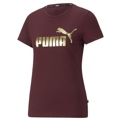 Picture of PUMA ESS+ Metallic Logo Tee Aubergine Female - 84830342