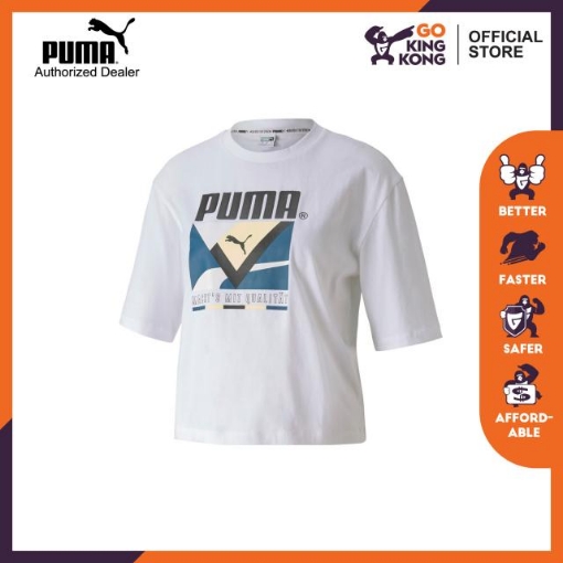 Picture of PUMA TFS Graphic Regular Tee-Puma White-Female-59774702