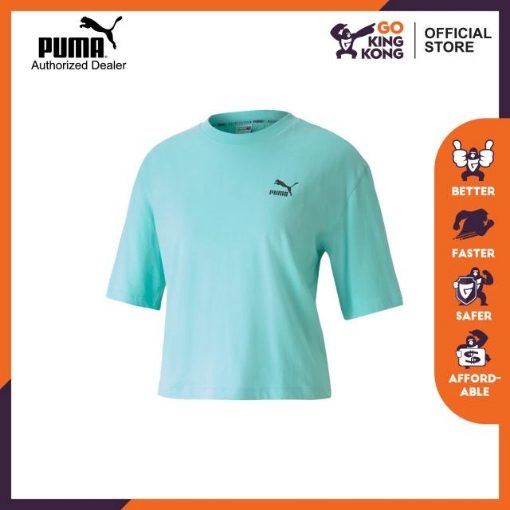 Picture of PUMA TFS Graphic Regular Tee-ARUBA BLUE-Female-59774733