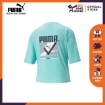 Picture of PUMA TFS Graphic Regular Tee-ARUBA BLUE-Female-59774733