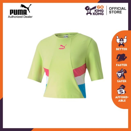 Picture of PUMA TFS Retro Crop Top-Sharp Green-Female-59775034