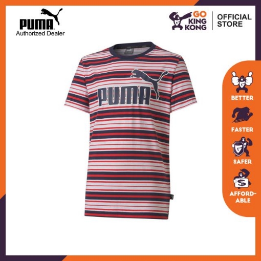 Picture of PUMA ESS Stripe Logo Tee B-Peacoat-Male-58232406