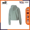 Picture of PUMA ESS+ Metallic Cropped Hoody TR-Aqua Gray-Female-58241149