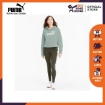 Picture of PUMA ESS+ Metallic Cropped Hoody TR-Aqua Gray-Female-58241149