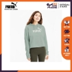 Picture of PUMA ESS+ Metallic Cropped Hoody TR-Aqua Gray-Female-58241149