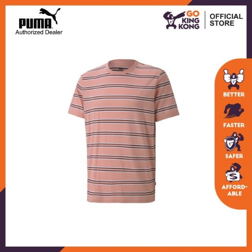 Picture of PUMA Modern Basics Striped Tee-Bridal Rose-Male-58366714