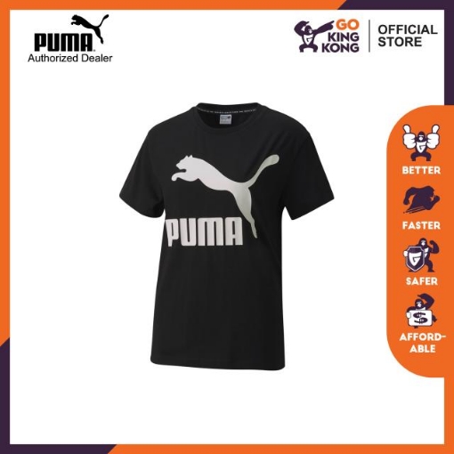 Picture of PUMA Classics Logo Tee-Puma Black-Female-59761801