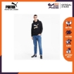 Picture of PUMA Classics Logo Hoodie-Puma Black-Gold-Male-59774151