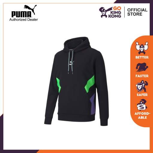 Picture of PUMA TFS Hoodie-Puma Black-Fluo Green