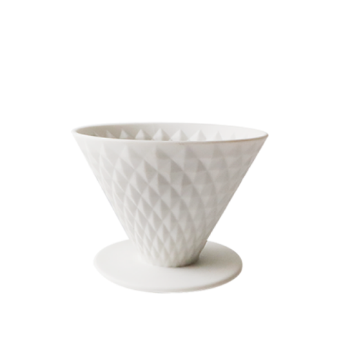 Picture of Yami V02 Porcelain Dripper - White (2-4 cups)