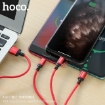 Picture of HOCO X14 3-IN-1 TIMES SPEED CHARGING CABLE LIGHTNING + MICRO + TYPE-C