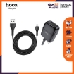 Picture of HOCO C77B HIGHWAY DUAL PORT CHARGER SET (LIGHTNING)