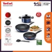 Picture of Tefal Clear Cook 5-PC set (Frypan 20cm + Wokpan 28cm + Stewpot with lid 22cm + Small (B266S5)